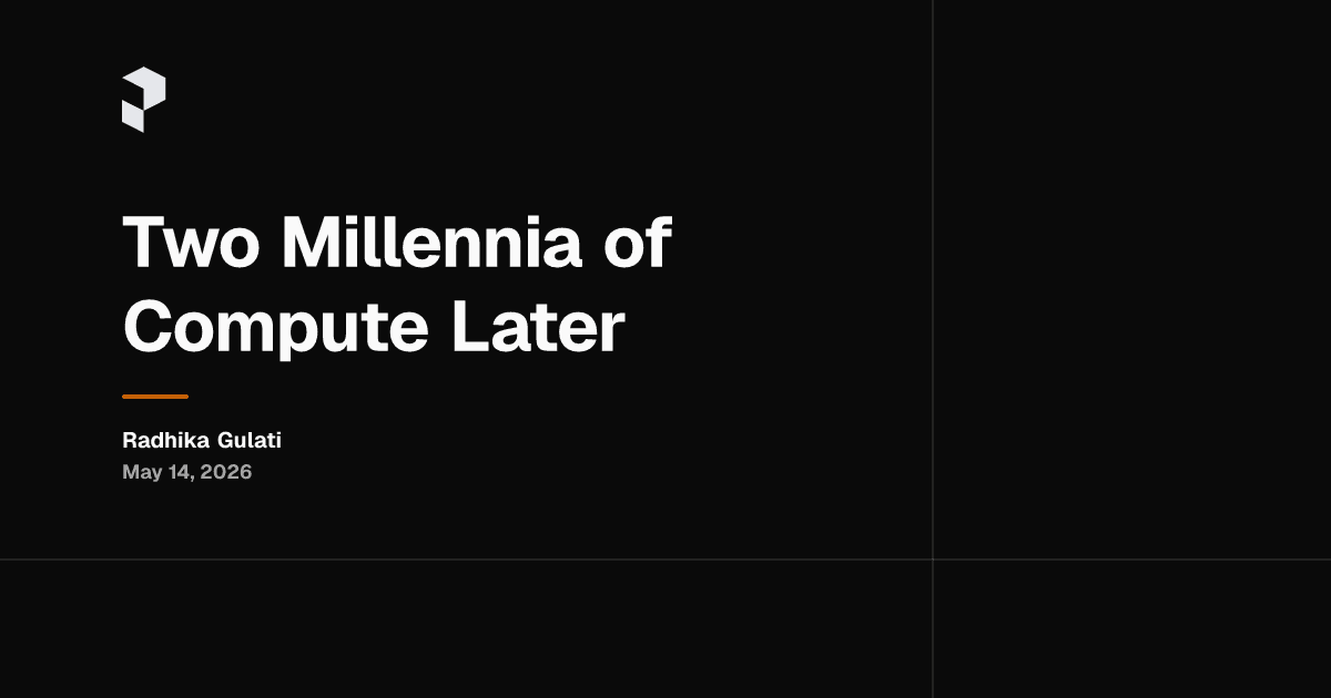 Two Millennia of Compute Later